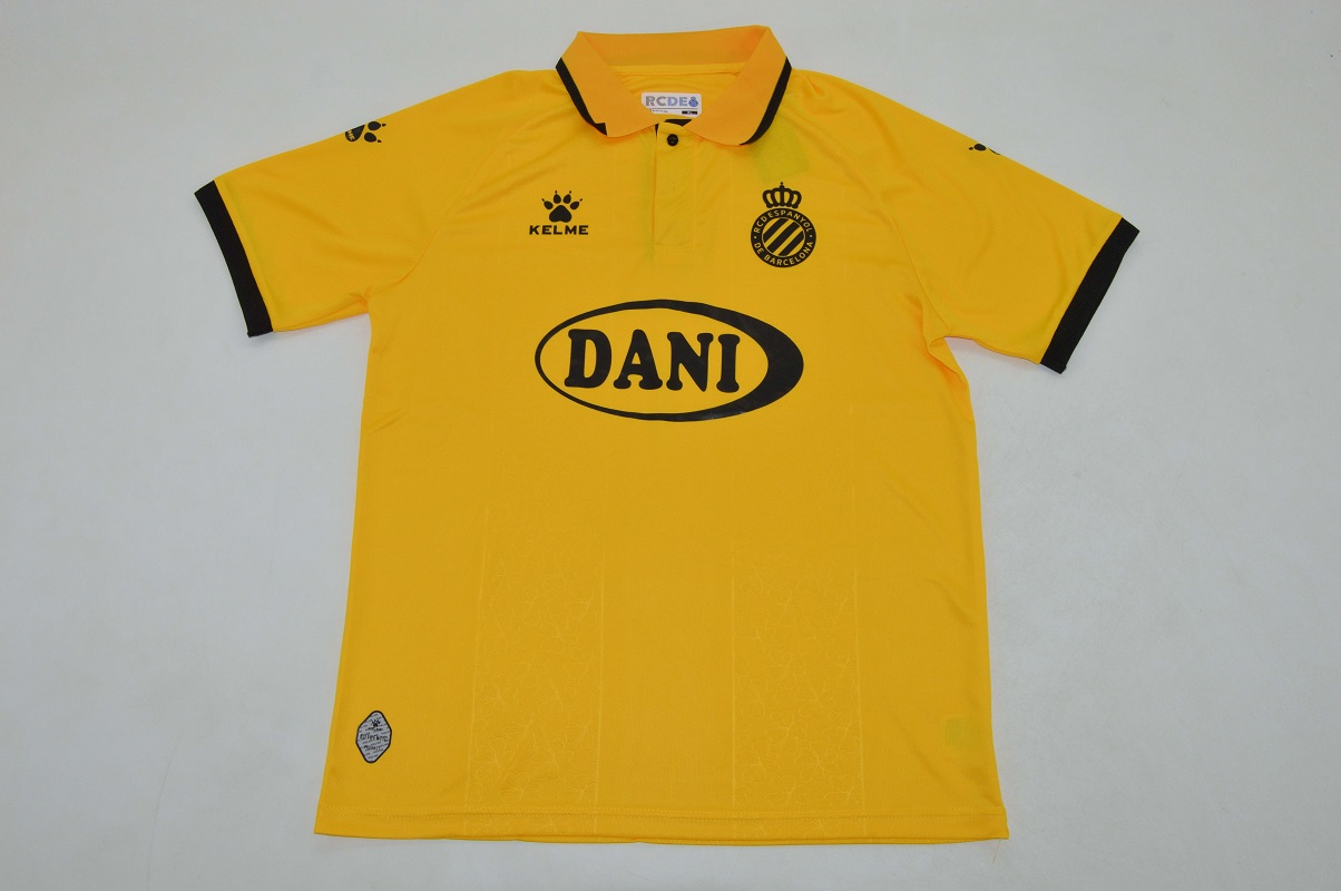 AAA Quality Espanyol 125th Anniversary Yellow Soccer Jersey